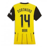 Borussia Dortmund Maximilian Beier #14 Hemmatröja Kvinnor 2024-25 Korta ärmar